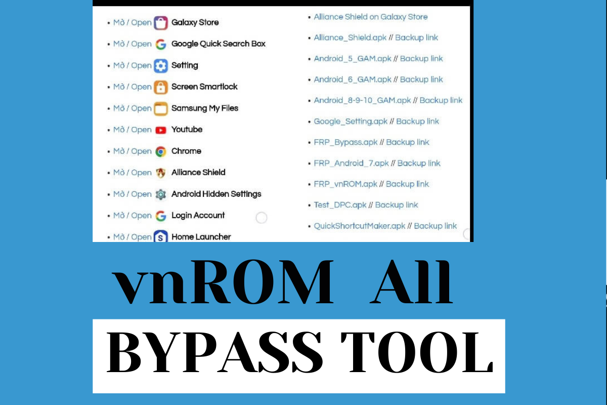 Vnrom Bypass FRP Apk